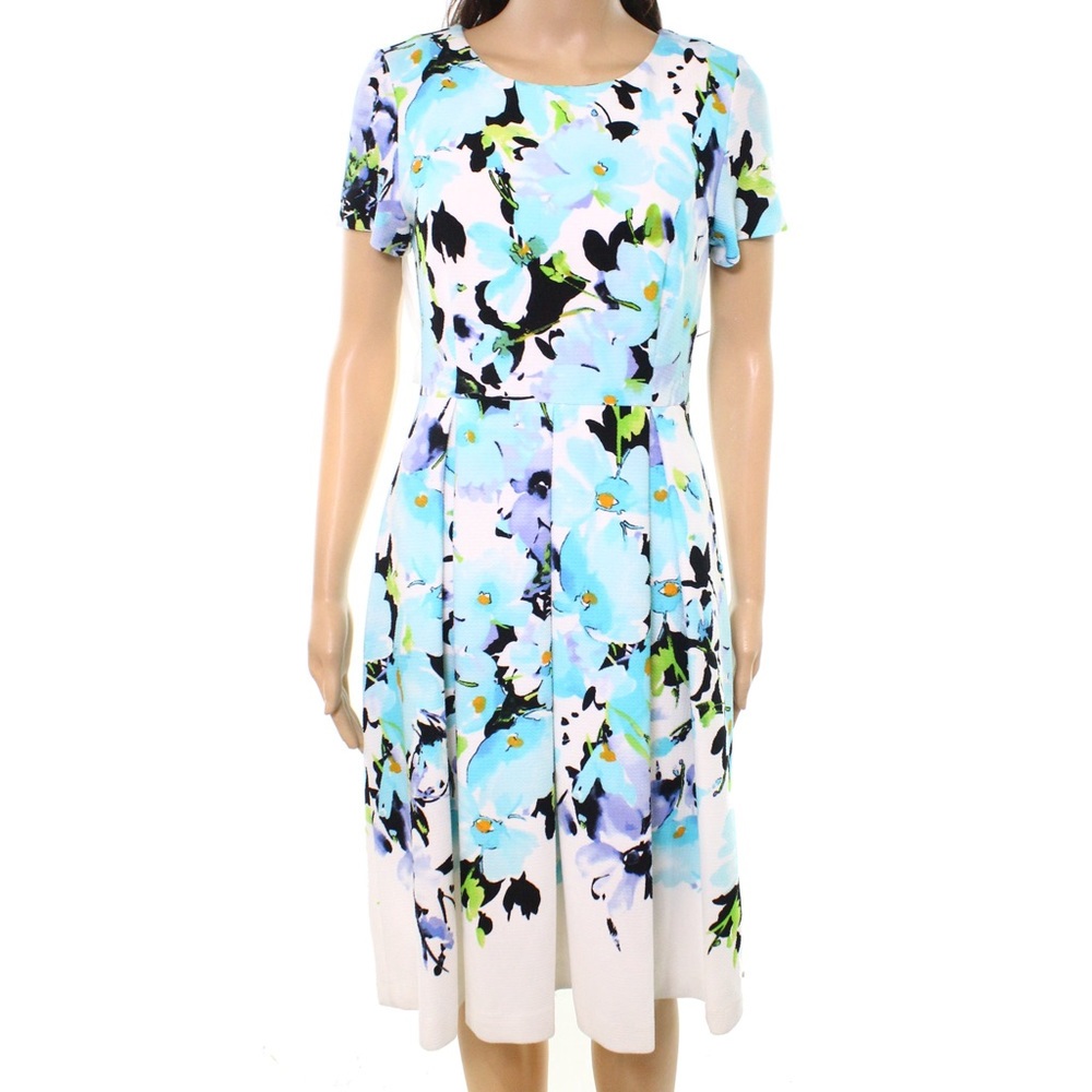 Karl Lagerfeld NEW blue women floral sheath dress